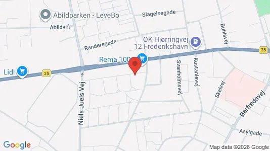 Apartments for rent i Frederikshavn - kort over placeringen