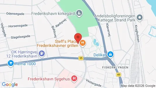 Apartments for rent i Frederikshavn - kort over placeringen