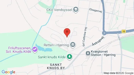 Apartments for rent i Hjørring - kort over placeringen