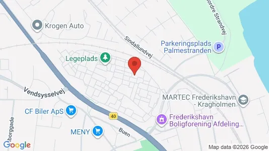 Apartments for rent i Frederikshavn - kort over placeringen
