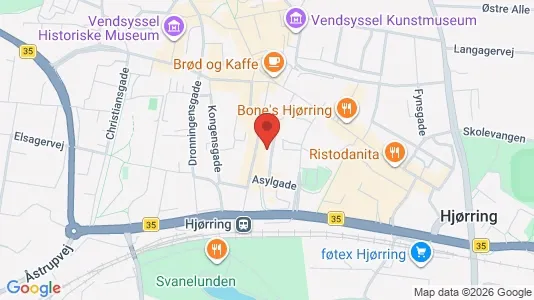 Apartments for rent i Hjørring - kort over placeringen