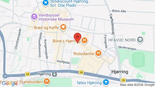 Apartments for rent i Hjørring - kort over placeringen