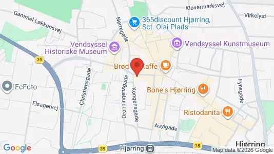 Apartments for rent i Hjørring - kort over placeringen