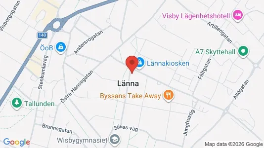 Apartments for rent i Gotland - kort over placeringen