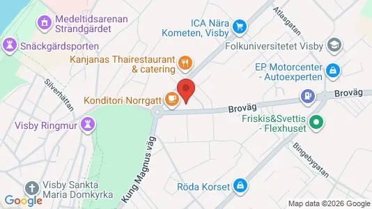 Apartments for rent i Gotland - kort over placeringen