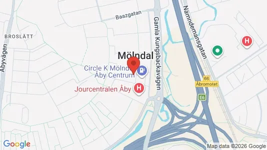 Apartments for rent i Mölndal - kort over placeringen
