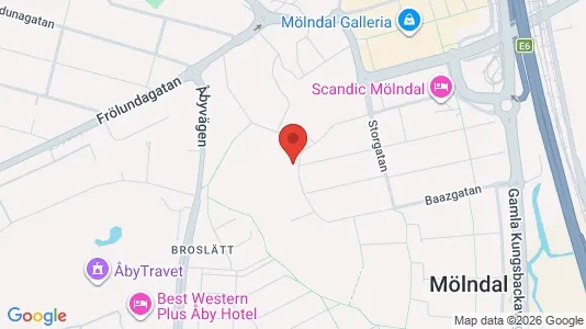 Apartments for rent i Mölndal - kort over placeringen