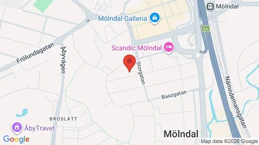 Apartments for rent i Mölndal - kort over placeringen