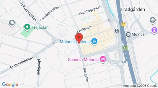 Apartments for rent i Mölndal - kort over placeringen