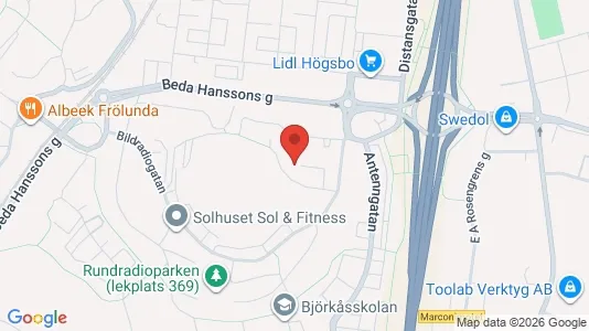 Apartments for rent i Askim-Frölunda-Högsbo - kort over placeringen