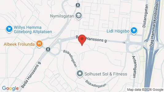 Apartments for rent i Askim-Frölunda-Högsbo - kort over placeringen