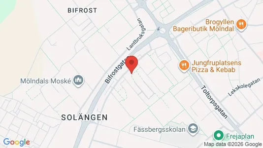 Apartments for rent i Mölndal - kort over placeringen