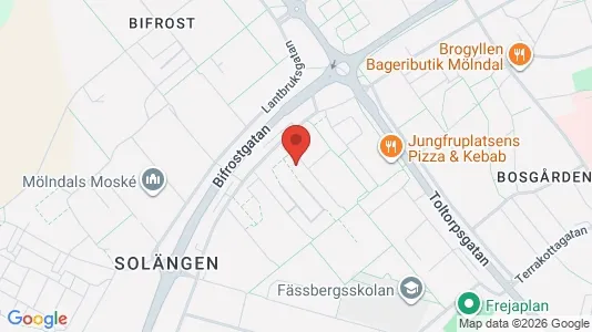 Apartments for rent i Mölndal - kort over placeringen