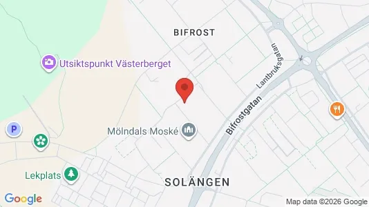 Apartments for rent i Mölndal - kort over placeringen