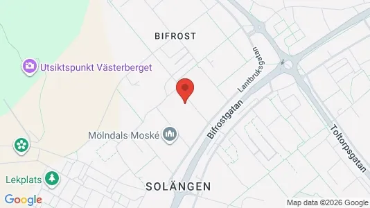 Apartments for rent i Mölndal - kort over placeringen