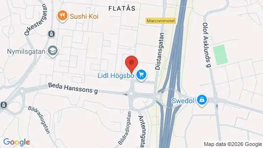 Apartments for rent i Askim-Frölunda-Högsbo - kort over placeringen