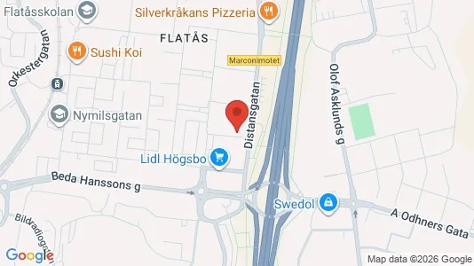 Apartments for rent i Askim-Frölunda-Högsbo - kort over placeringen