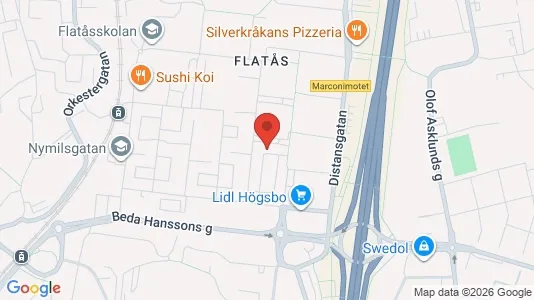 Apartments for rent i Askim-Frölunda-Högsbo - kort over placeringen