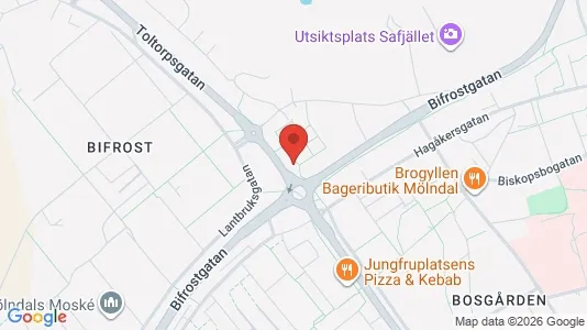 Apartments for rent i Mölndal - kort over placeringen