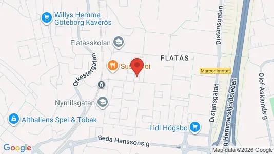 Apartments for rent i Askim-Frölunda-Högsbo - kort over placeringen