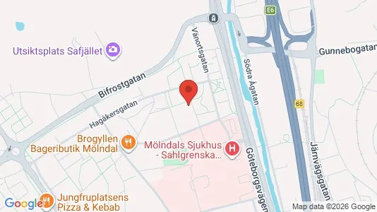 Apartments for rent i Mölndal - kort over placeringen