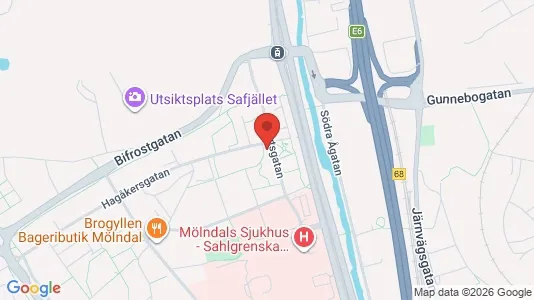 Apartments for rent i Mölndal - kort over placeringen