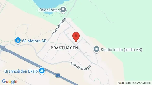 Apartments for rent i Eksjö - kort over placeringen