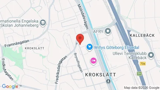 Apartments for rent i Johanneberg - kort over placeringen