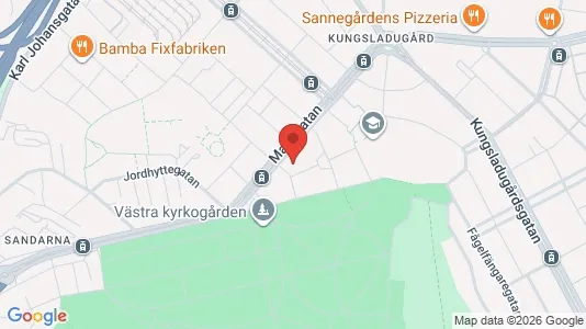 Apartments for rent i Majorna-Linné - kort over placeringen