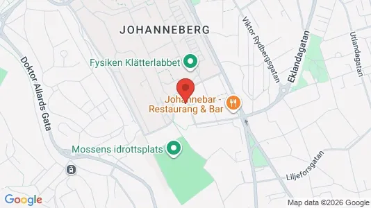 Apartments for rent i Johanneberg - kort over placeringen