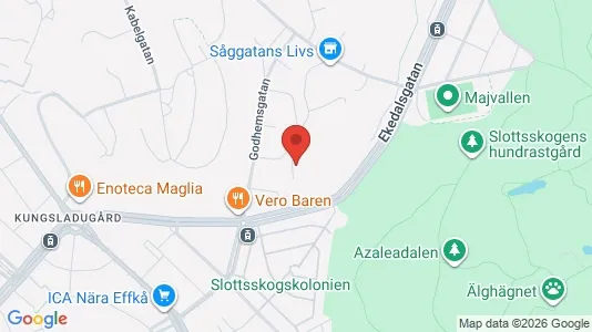 Apartments for rent i Majorna-Linné - kort over placeringen