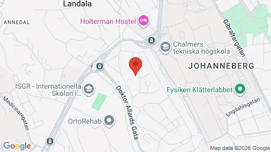 Apartments for rent i Johanneberg - kort over placeringen