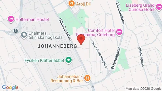 Apartments for rent i Johanneberg - kort over placeringen