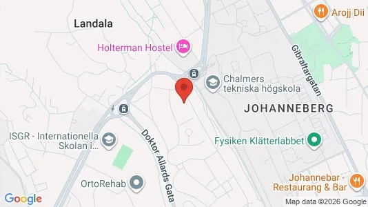 Apartments for rent i Johanneberg - kort over placeringen
