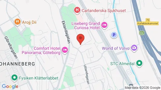 Apartments for rent i Johanneberg - kort over placeringen