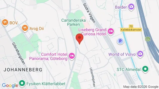 Apartments for rent i Johanneberg - kort over placeringen