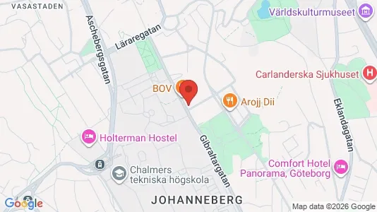 Apartments for rent i Johanneberg - kort over placeringen
