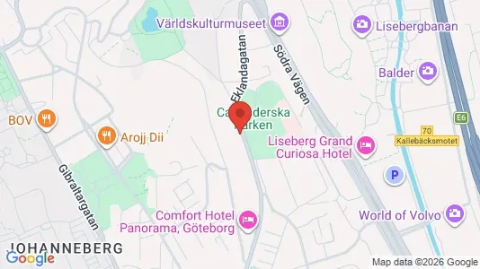 Apartments for rent i Johanneberg - kort over placeringen
