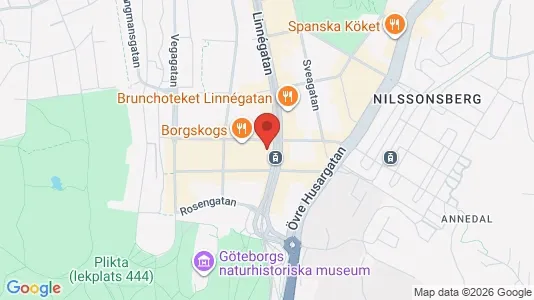 Apartments for rent i Majorna-Linné - kort over placeringen
