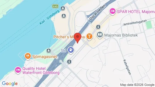Apartments for rent i Majorna-Linné - kort over placeringen