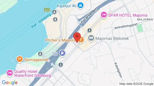 Apartments for rent i Majorna-Linné - kort over placeringen