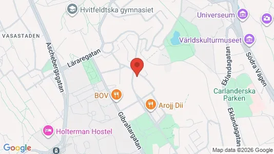 Apartments for rent i Johanneberg - kort over placeringen