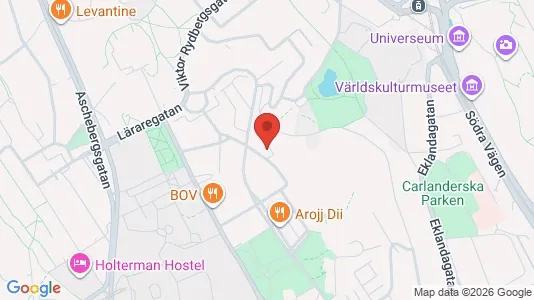 Apartments for rent i Johanneberg - kort over placeringen