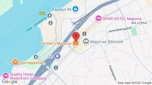 Apartments for rent i Majorna-Linné - kort over placeringen