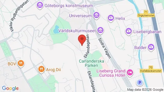 Apartments for rent i Johanneberg - kort over placeringen