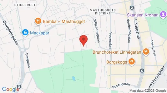 Apartments for rent i Majorna-Linné - kort over placeringen