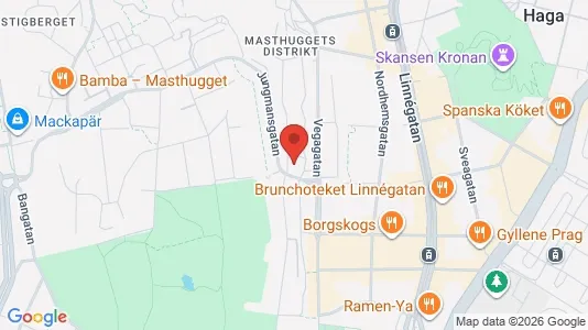 Apartments for rent i Gothenburg City Centre - kort over placeringen