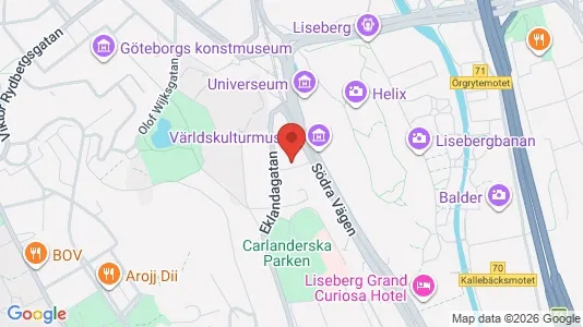 Apartments for rent i Johanneberg - kort over placeringen