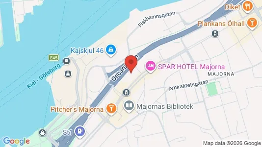 Apartments for rent i Majorna-Linné - kort over placeringen