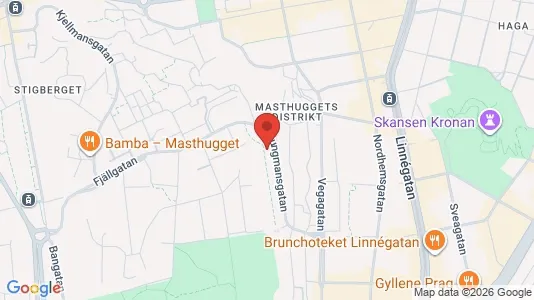 Apartments for rent i Majorna-Linné - kort over placeringen